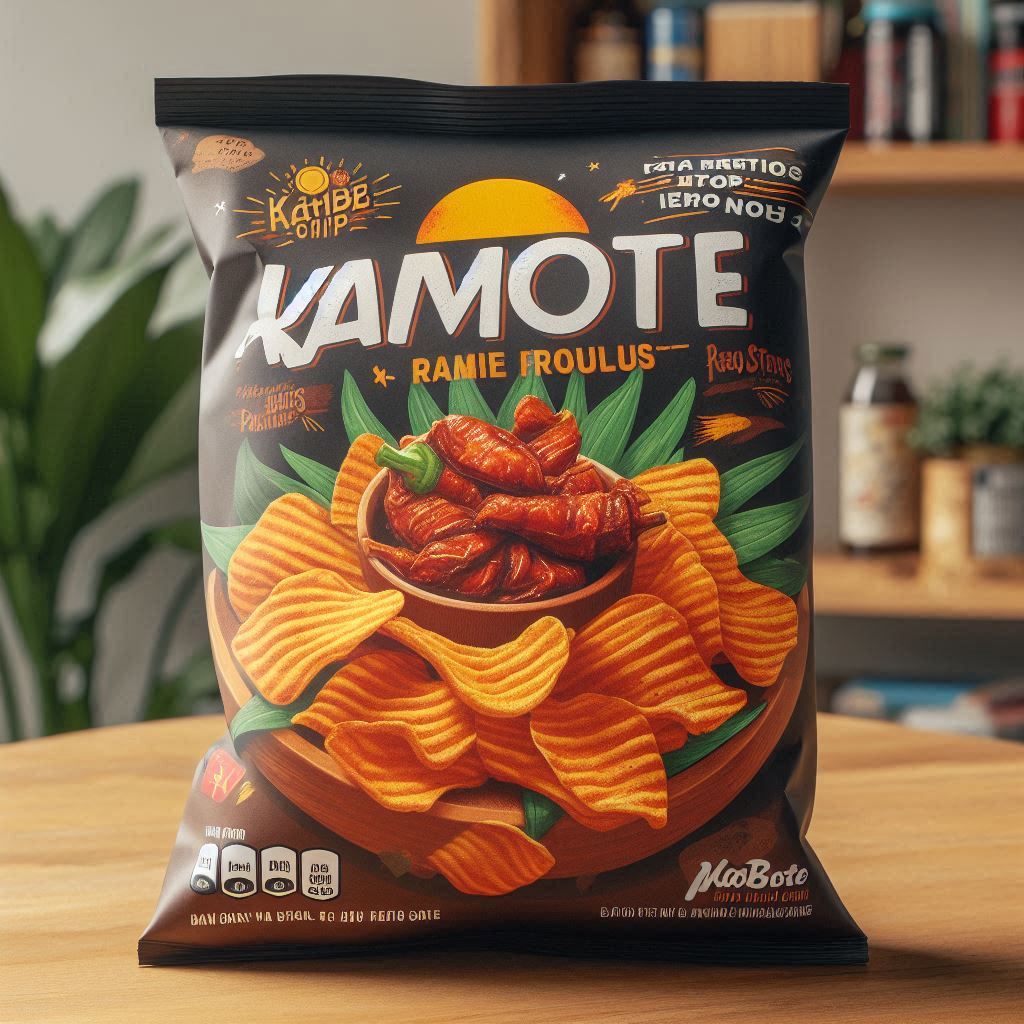 Adobo flavored kamote chips, a unique Filipino snack.