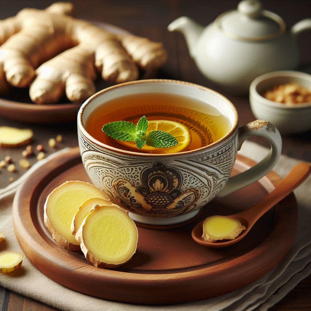 Ginger tea, a healthy Filipino herbal beverage.