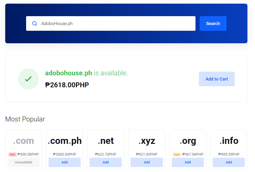 How to Register a Domain Name on Truehost.ph