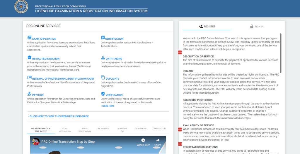 Guide to Booking a PRC Appointment Online
