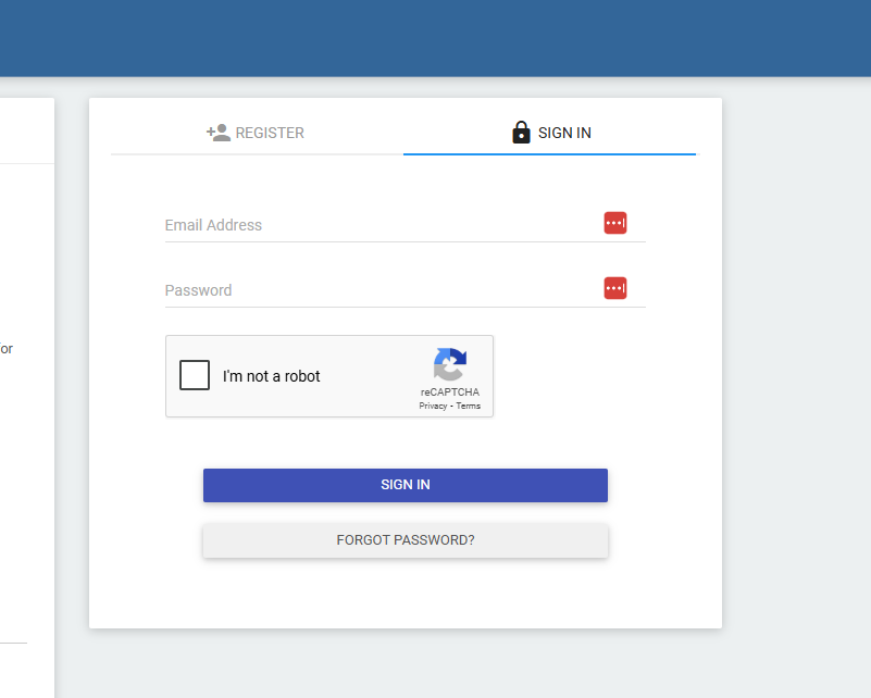 Once registered, log in to LERIS. You’ll need to flesh out your profile before booking.
