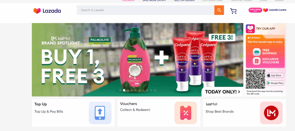 Lazada is a no-brainer for targeting Filipino shoppers. It Is like the Amazon of Southeast Asia, with a massive customer base.