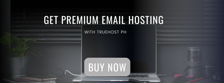 A CTA graphic for people to buy truehost's email hosting