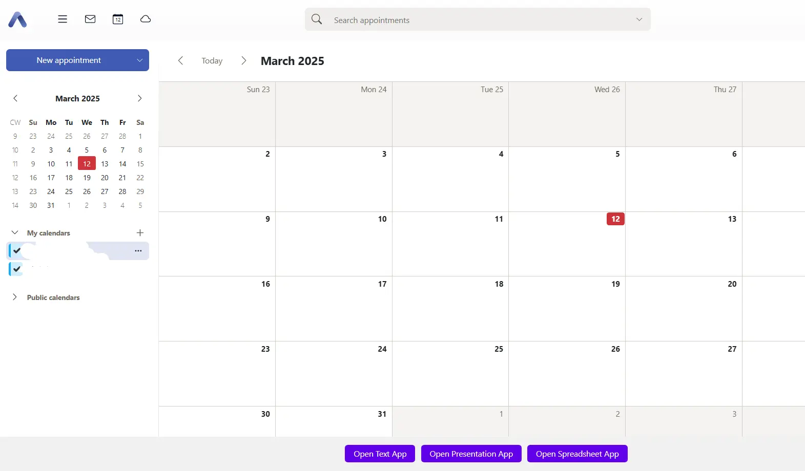 Business email in Kenya calendar