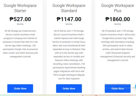 How Much Is Google Workspace plan in the Philippines? 1 A screenshot of the google